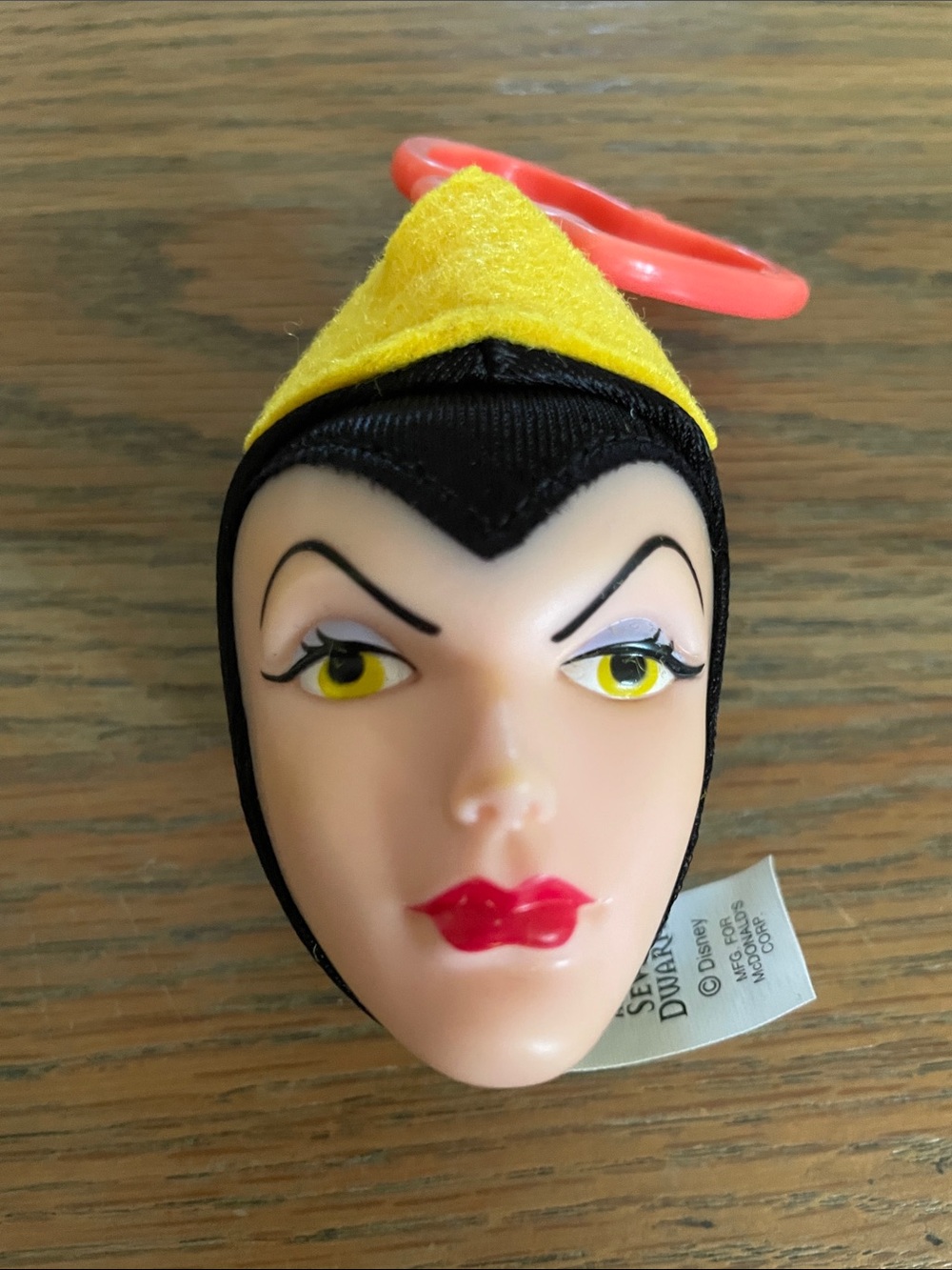 Vintage 2001 McDonald’s Disney Snow White Evil Queen Plush Keychain